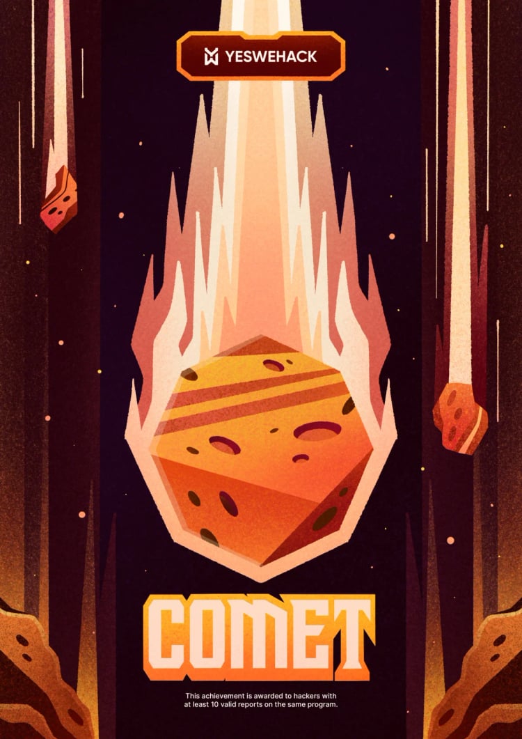 YesWeHack Comet achievement